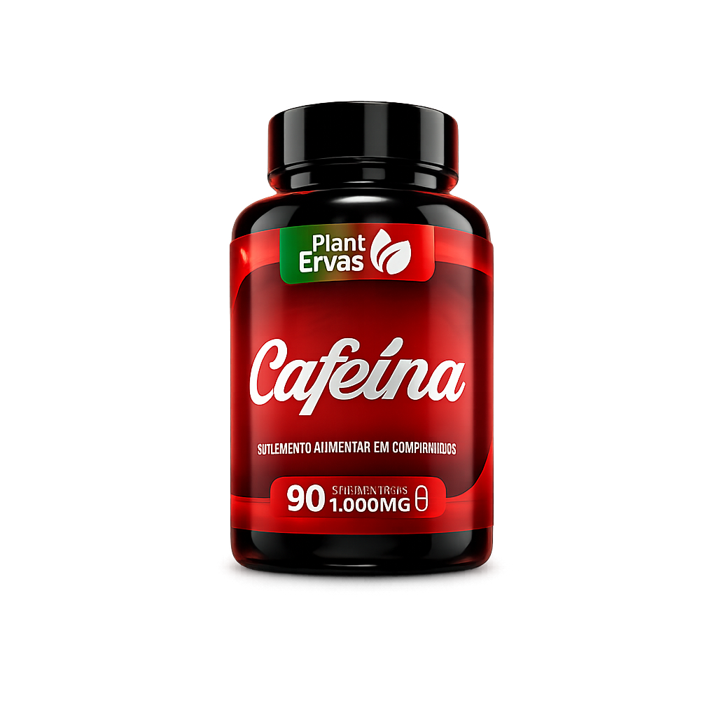 Pote de Cafeína Plant Ervas 90 comprimidos
